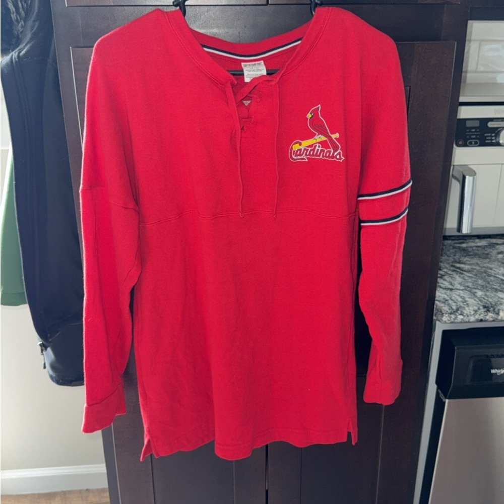 Vs PINK red cardinals long sleeve pullover